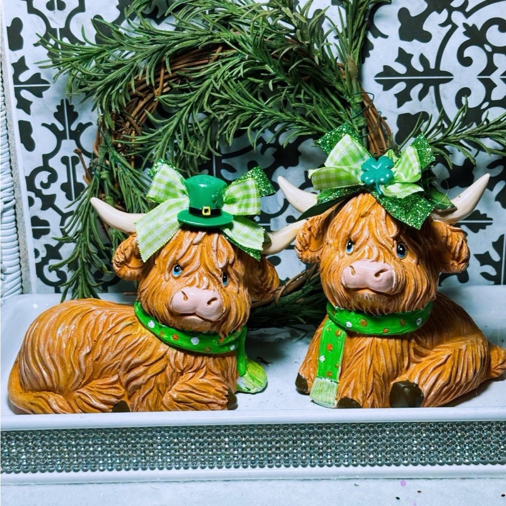 COPY - St Patrick’s highland cow set 2